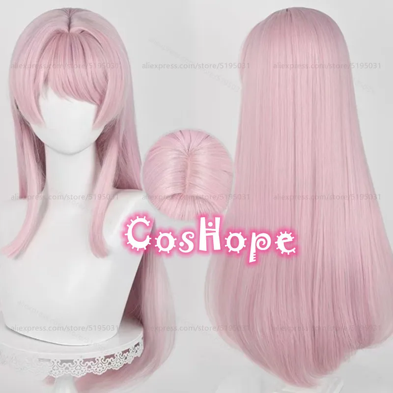 Anon Chihaya Косплей Парик 72 см Длинный Прямой Светло-Розовый Аниме Парики