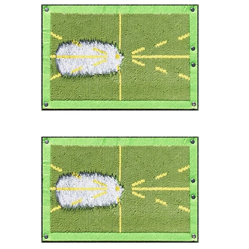 

New-2X Golf Training Mat For Swing, Clearly Shows Impact Traces, Portable Training Mats For Backyards Swing