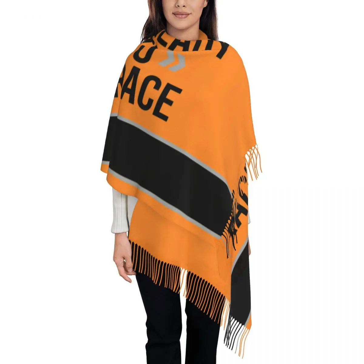 

Ready To Race Tassel Scarf Women Soft Enduro Cross Motocross Bitumen Bike Life Shawls Wraps Ladies Winter Scarves