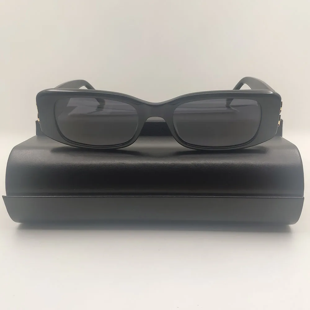 

Солнцезащитные очки в прямоугольной оправе UV400 для мужчин и женщин, большие модные нестандартные солнечные аксессуары в стиле ретро, чёрные, лето 2022
