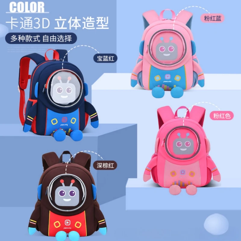 New Schoolbag Kindergarten Cartoon Book Bag Diving Material Lightweight Mini Backpack Children's Bag Anime Shoulder School