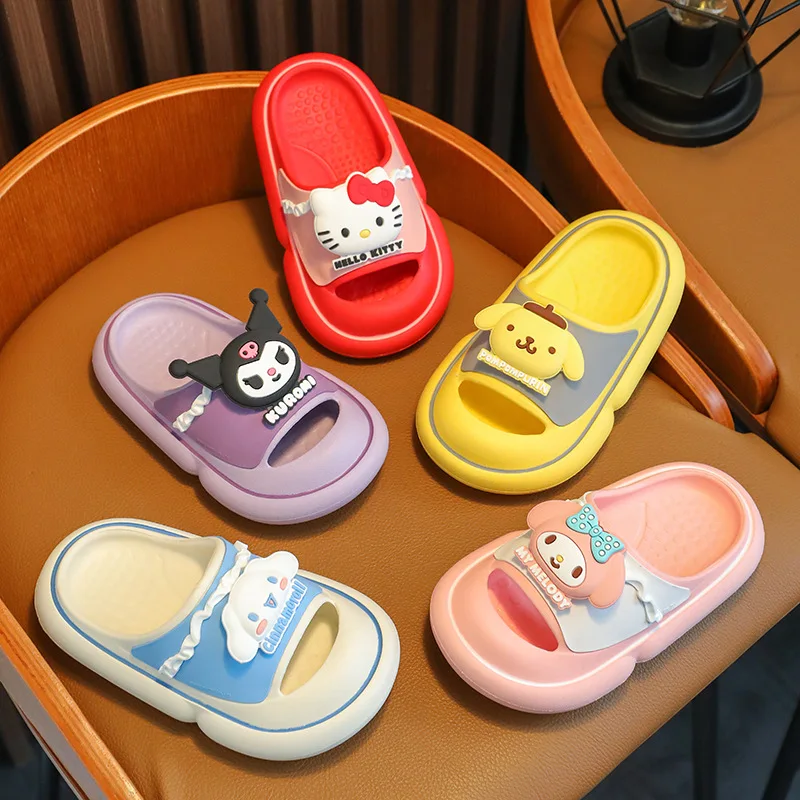 

New Kawaii Sanrio Kuromi Mymelody Cinnamoroll Slipper Home Shoes Beach Shoes Soft Birthday Gifts Girlfriend Gifts Toys For Girls