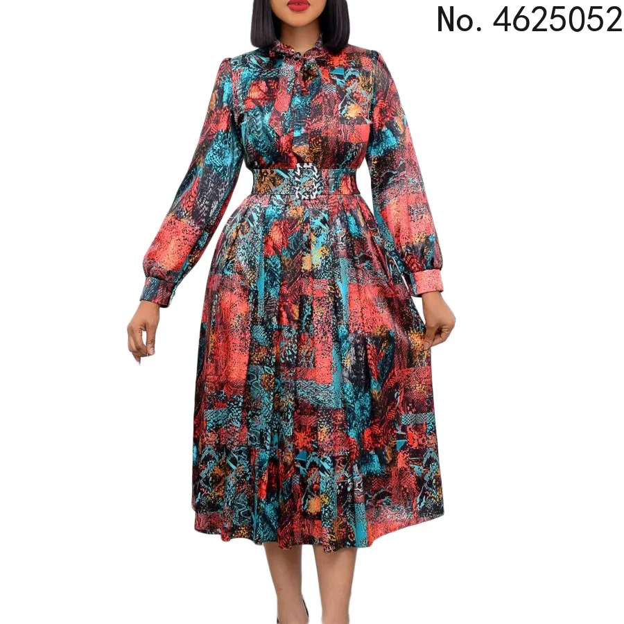 

Африканские платья с принтом Дашики для женщин, женское платье, Восточная Марокканская элегантная одежда, африканские платья, новинка 2022
