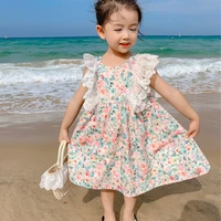girl dress%c2%a0kids skirts spring summer cotton 2022 beautiful flower girl dress party evening gown beach birthday gift breathable c