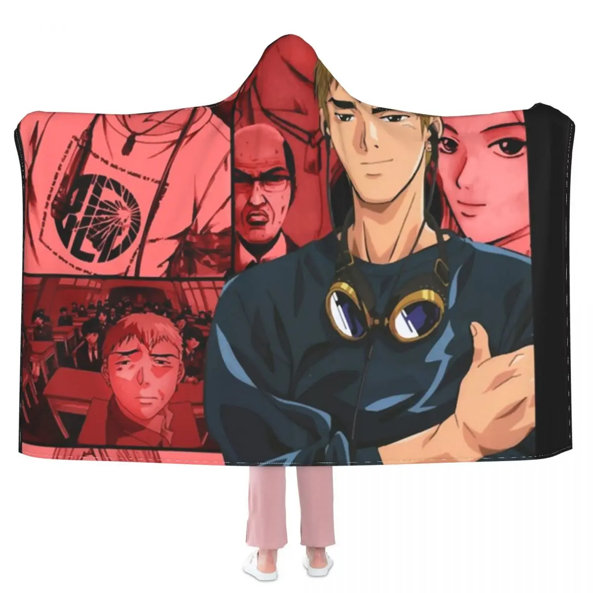 

Great Teacher Onizuka Posters Anime Blanket Eikichi Azusa manga japan art Hoodie Fleece Blanket Super Soft Fashion Bedspread