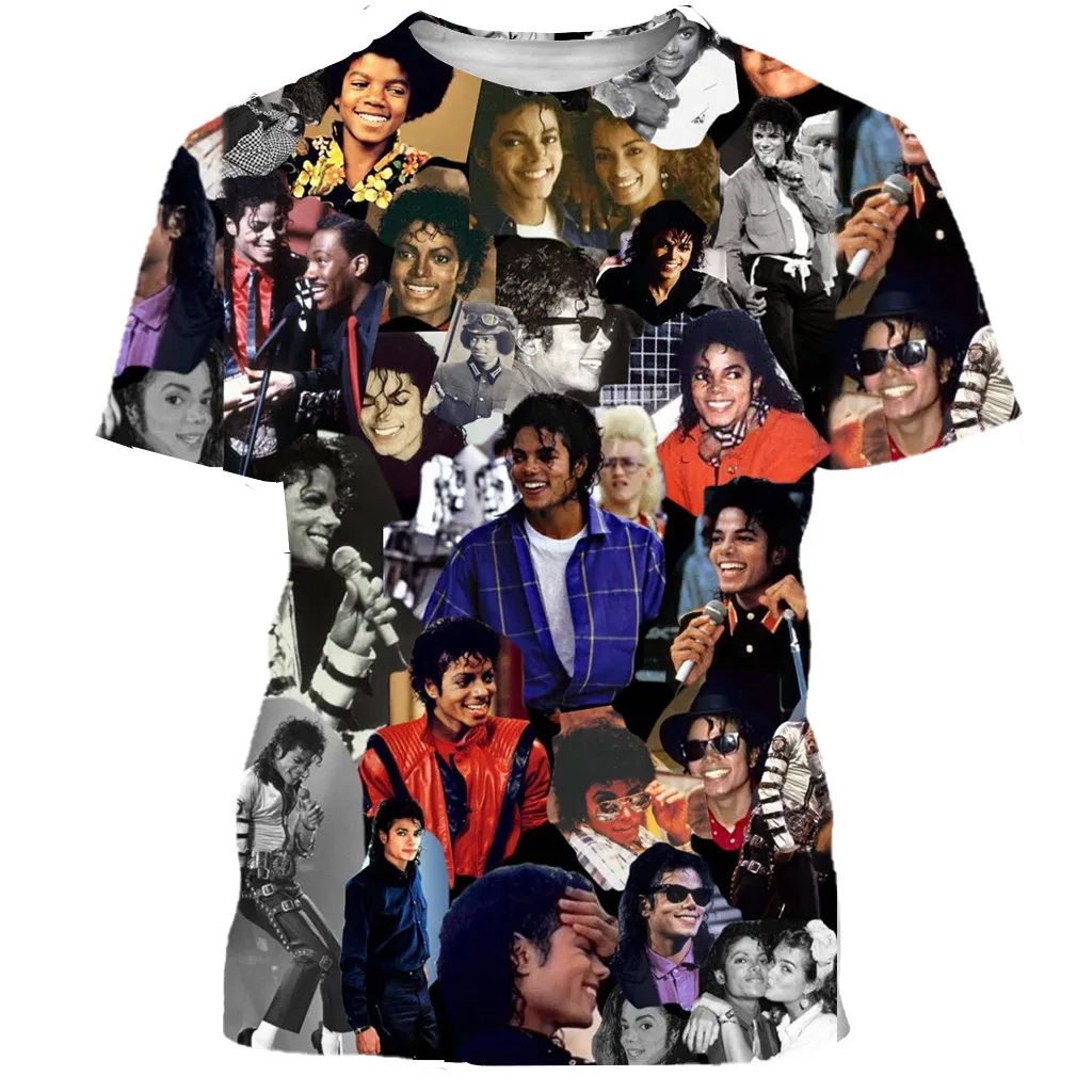 

New Classical Michael Jackson T Shirt Men Women 3D Printed Fashion Tshirt Hip Hop Streetwear Casual Summer Tops Dropshipping