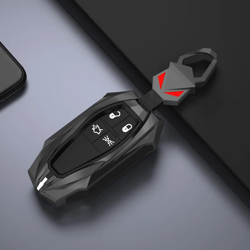 Car Key Case Cover Key Bag For Maserati Ghibli Levante Quattroporte Accessories Car-Styling Holder Shell Keychain Protection
