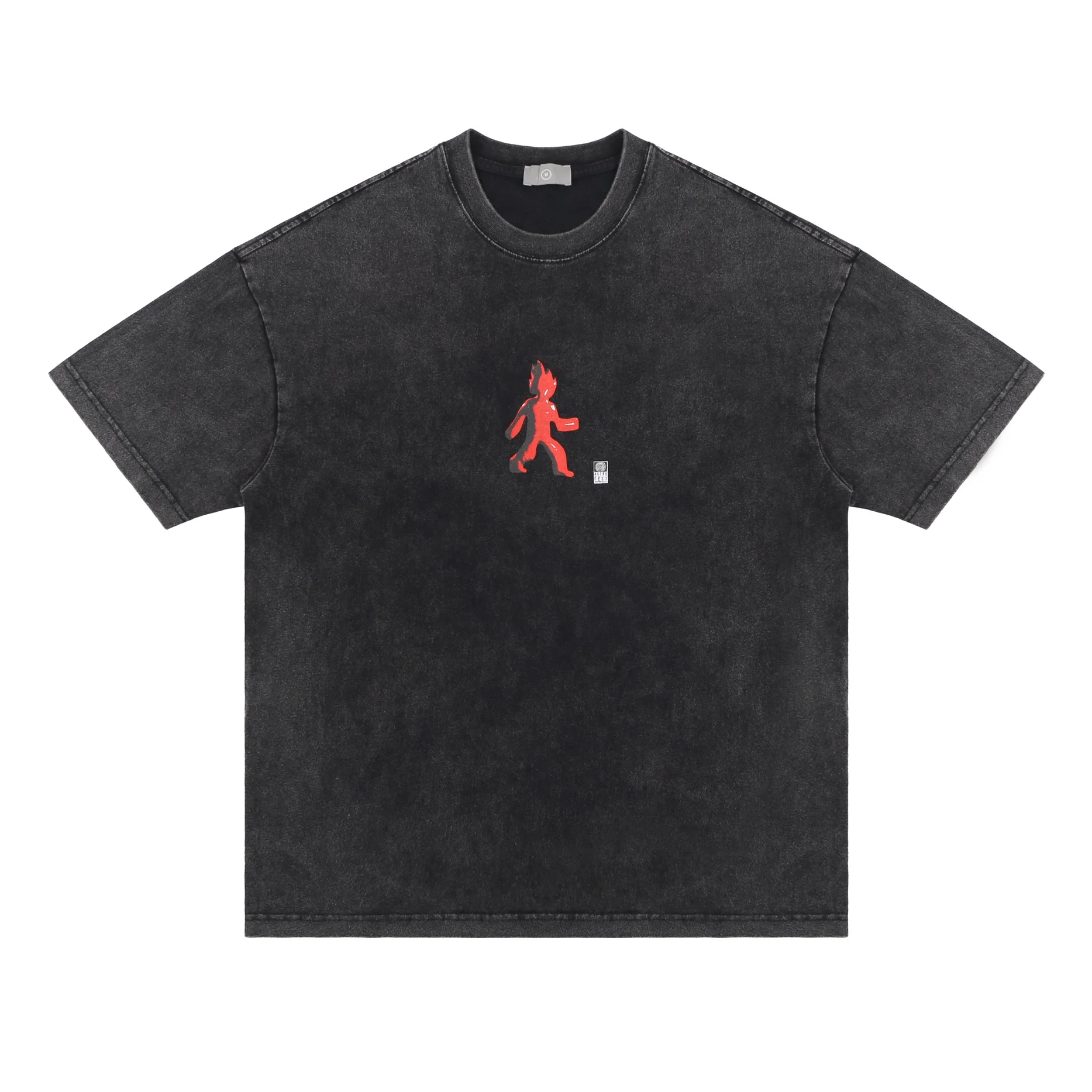 

2022SS Men Women Top Quality Vintage Washed Black Summer Style T-Shirt Jackboys Tees Travis Scott Cactus Jack T Shirt