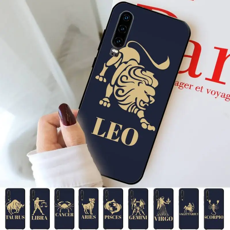 

Twelve constellations Phone Case for Huawei P30 40 20 10 8 9 lite pro plus Psmart2019