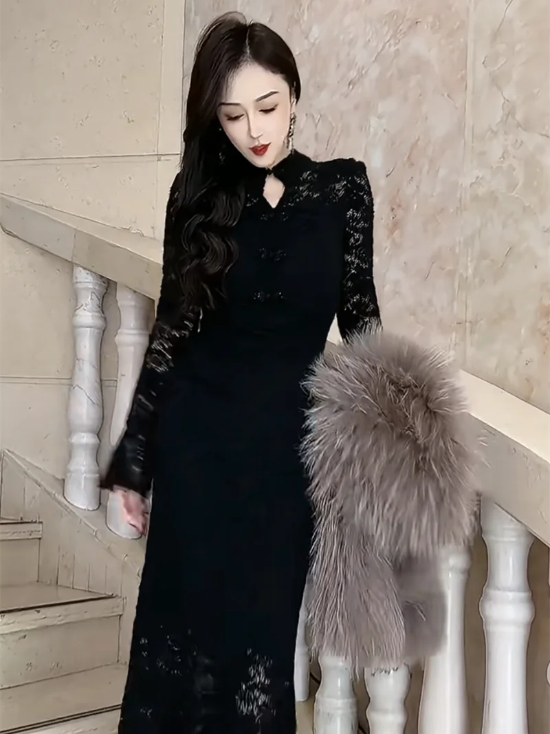 Зимнее популярное онлайн-модное элегантное тонкое высококачественное