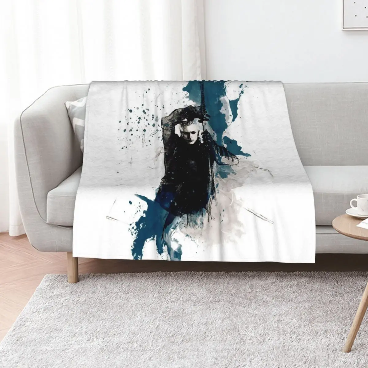 Фото Плед DMC - Vergil painting, мягкий и теплый плед из искусственного меха для кровати №1