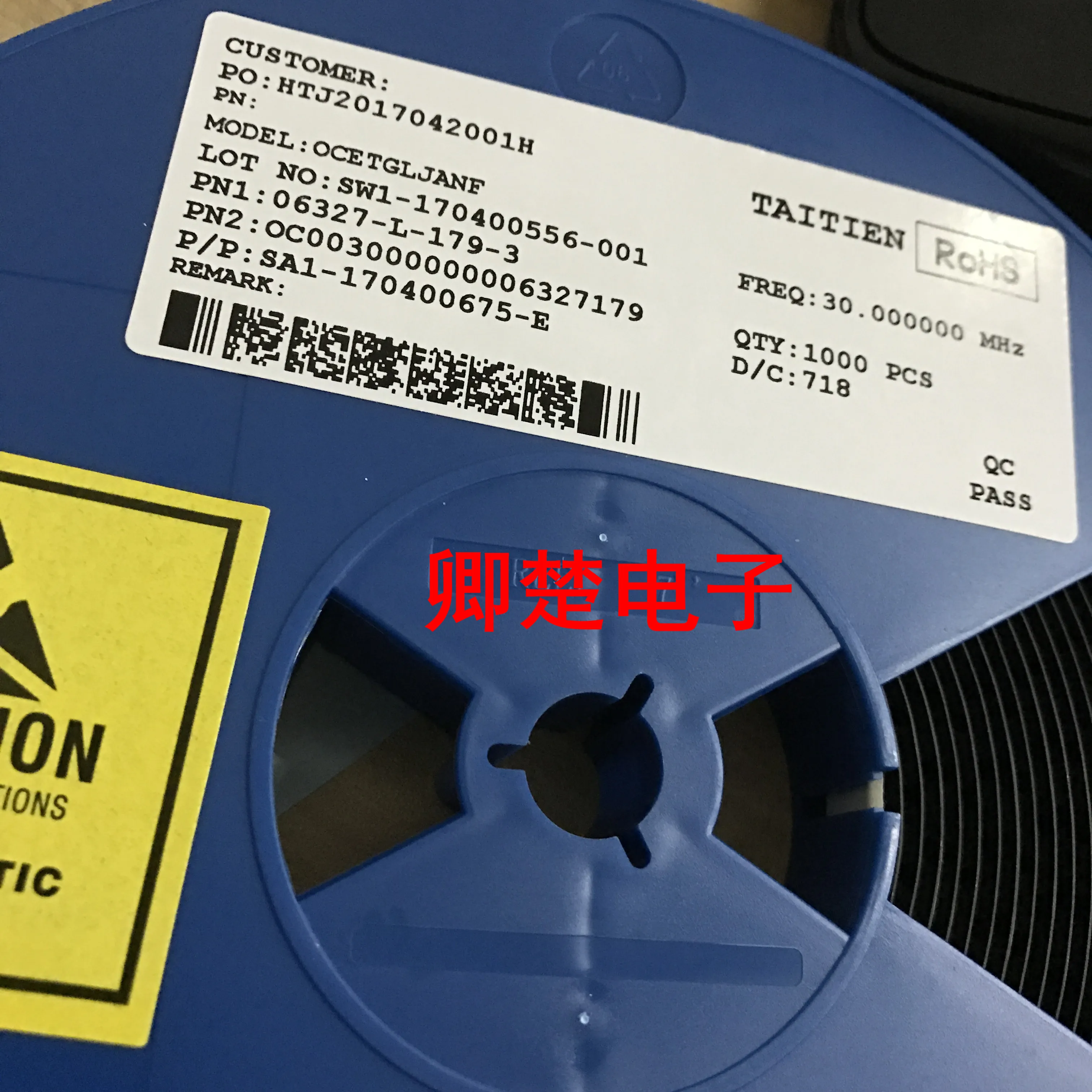 

30pcs original new OCETGLJANF-30.000000MHZ 3.3V5.5v