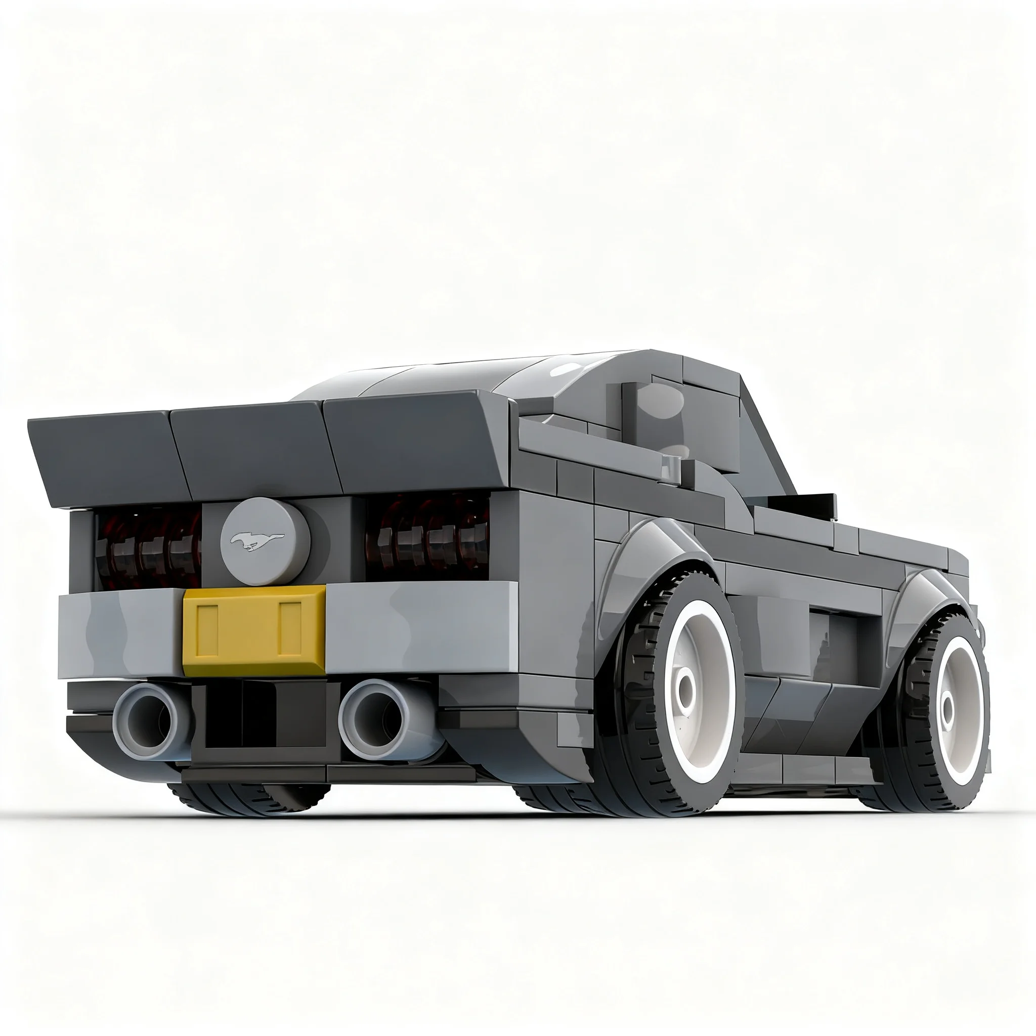 Фото 242 детали MOC City Traffic Eleanor DB, серая версия, модель из строительных блоков, игрушки, рождественский подарок, архитектурная коллекция, DIY, образовательный набор №3