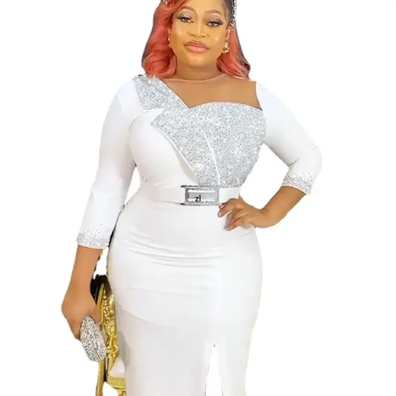 

African Dresses For Women 2022 New Elegant Evening Gown Wedding Party Bridesmaid Dress Dubai Turkey Lady Wears Robe Africaine