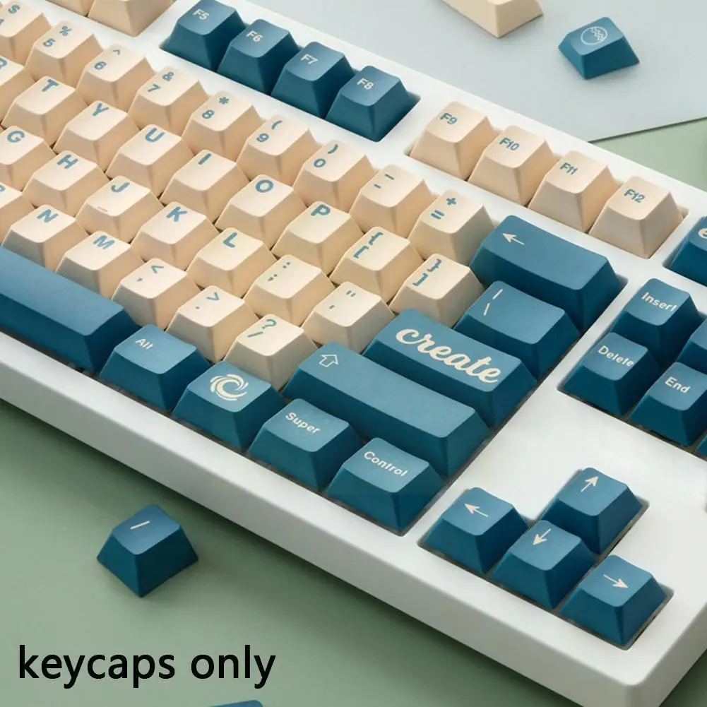 

For GMK Earth Tones Earth Tones 125 Keys Keycaps Double Color Injection Keycap For Mx Switch Mechanical Keyboard 61 64 68 8 Y1Q2