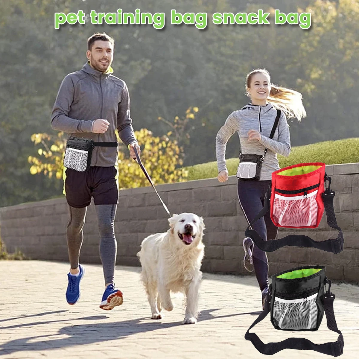 

Pet Training Bag Dog Snack Bag Durable Dog Walking Training Obedience Treat Pouch Large Capacity Portable Pet Puppy Snack Belt
