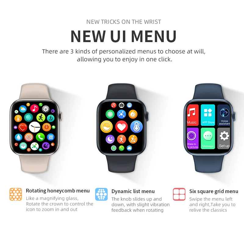 HW37 Smartwatch Series 7 Smart Watch Dial Call Waterproof Countdown Blood glucose measurement Fitness Band PK HW22plus W26 IWO13