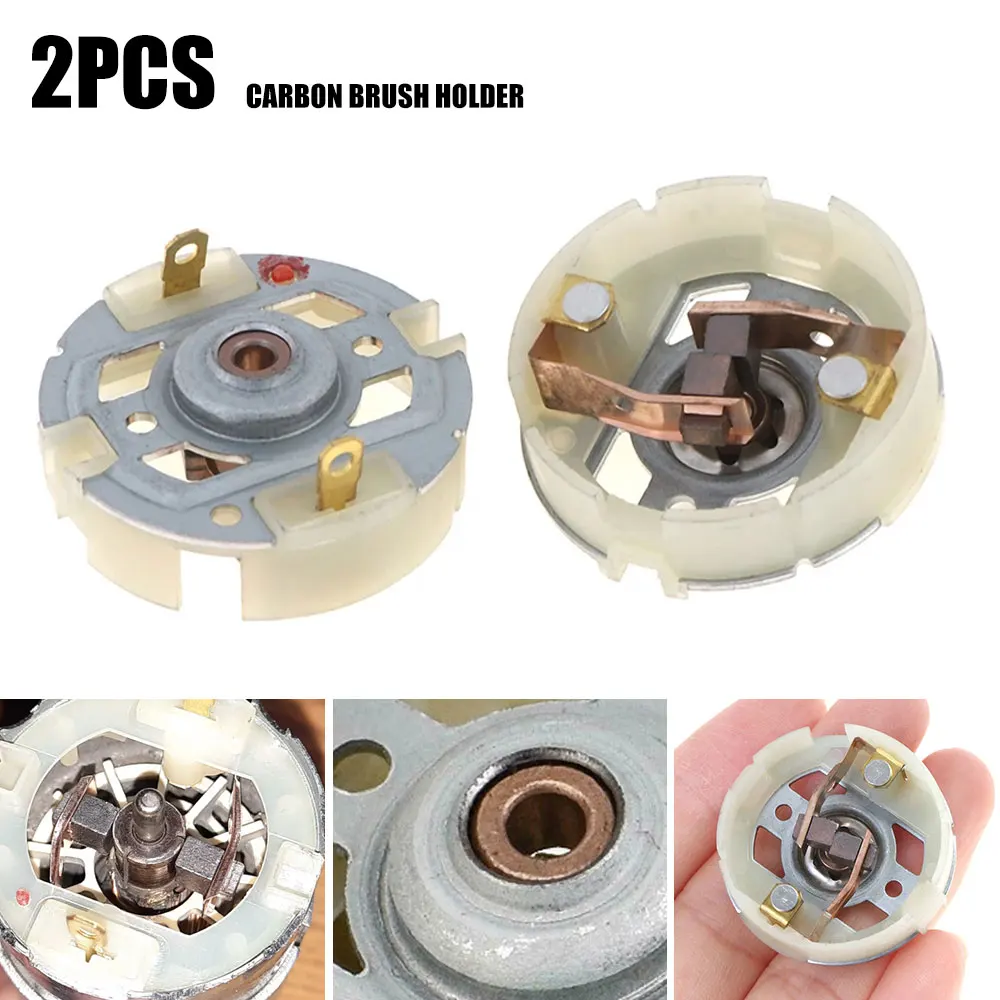 

2pcs 34.5mm Electric Drill Motor Carbon Brushes Holder Repair Parts Tool Accessories For RS 550 Electric Screwdriver DC Motor