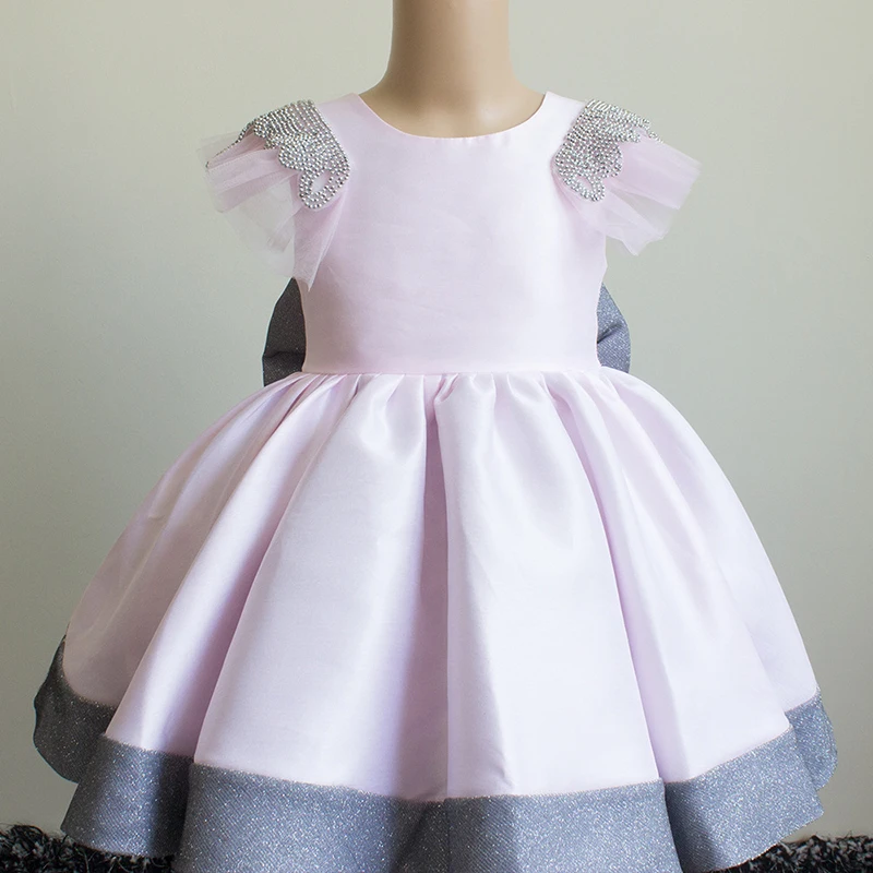European and American children's high-end dress sleeveless performance birthday catwalk show princess short skirt enlarge