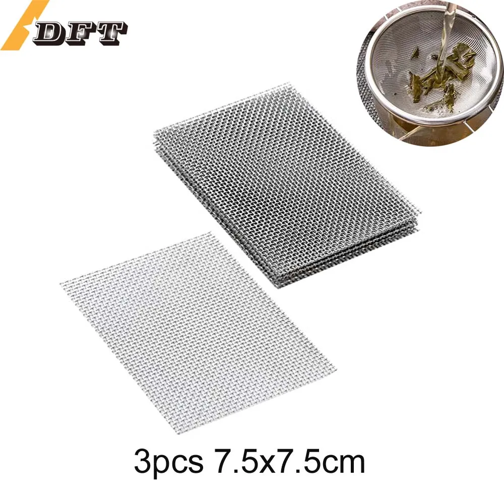 

3 PC (7.5cmX7.5cm) Wire Mesh 10-400 Mesh, Sturdy Metal Mesh Sheets for DIY Projects 304 Stainless Steel No Rust Mesh Screen