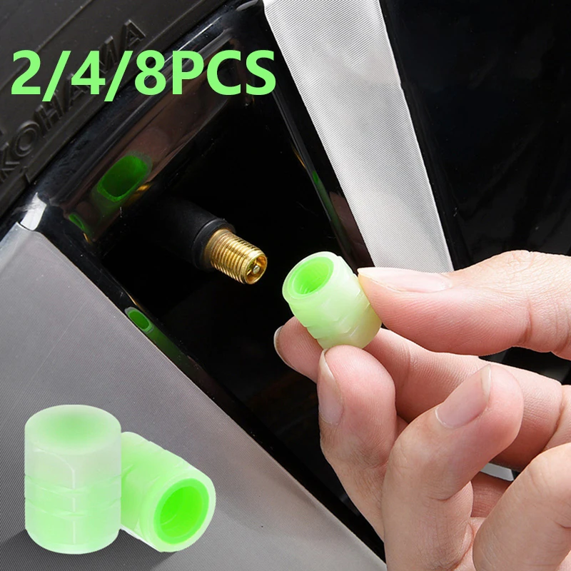 

2/4/8 шт., светящиеся колпачки для автомобильных шин