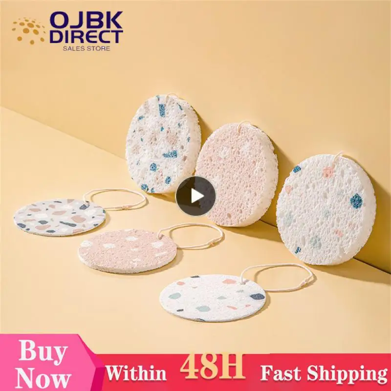 

Oilproof Sponge Dish Cloths Saves Time Effort High-density Honeycomb Structure Cleaning Sponges Scouring Pad With Lanyard Design