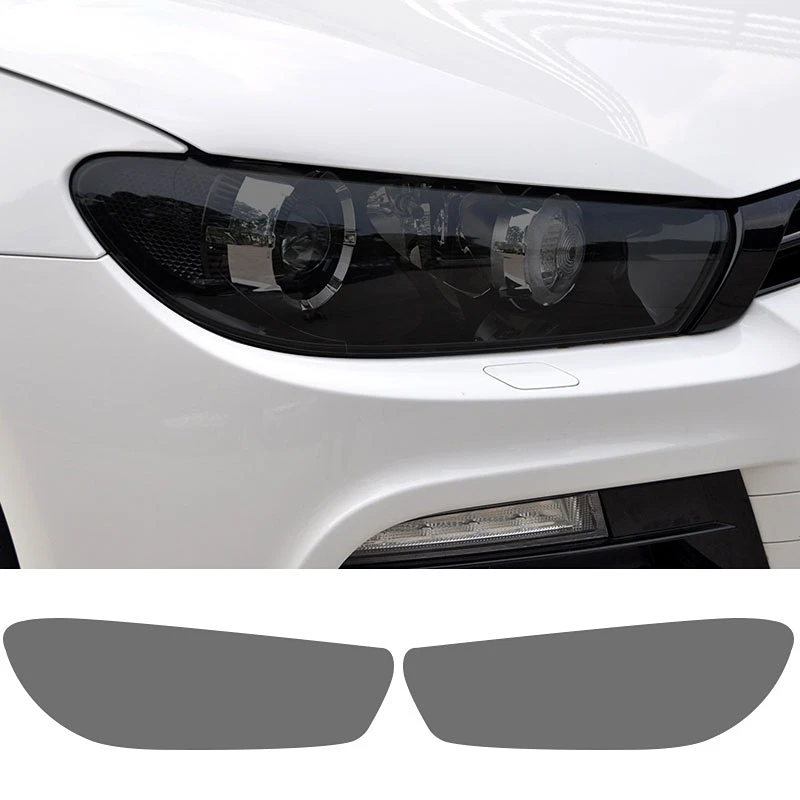 

Защитная пленка для автомобильных фар, дымчато-черная прозрачная наклейка из ТПУ для Volkswagen Scirocco MK3 TDI R Line 2008-2017