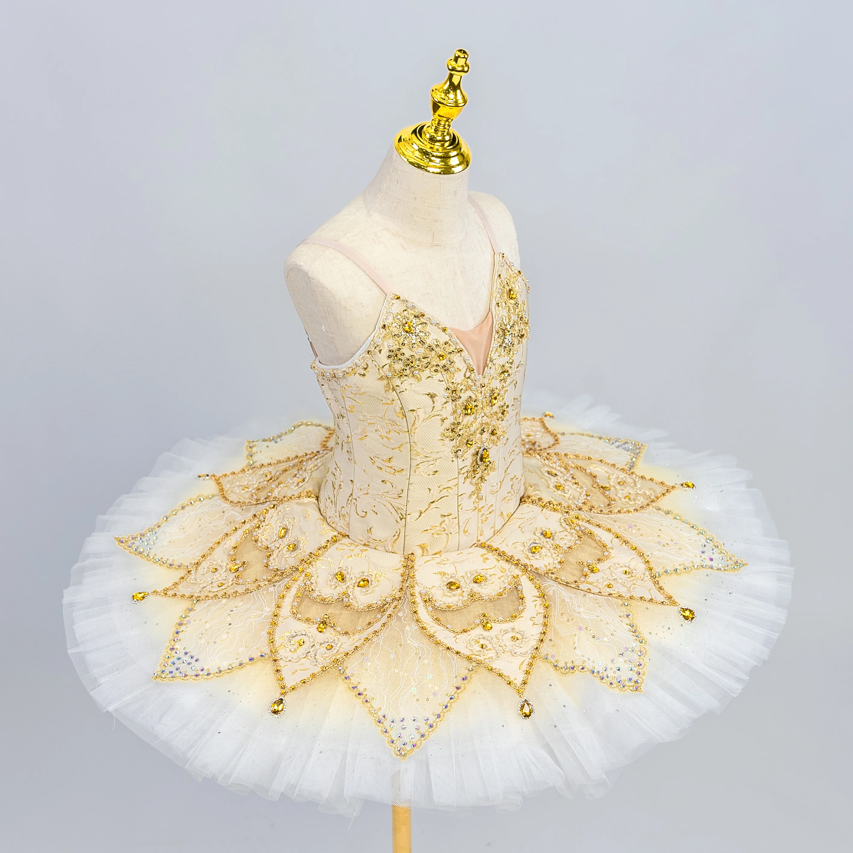 

Новинка 2023, балетная юбка Pajita, танцевальное платье на заказ для соревнований, 13-слойное Сетчатое балетное платье-пачка