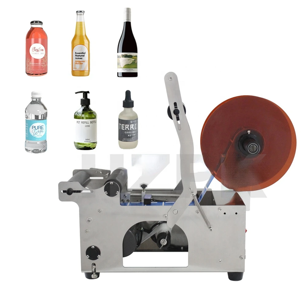 

Tabletop Semi Auto Label Applicator Round Bottle Labeling Machine For Manufacturing Adhesive Label