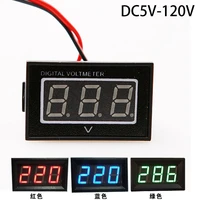 low starting voltage bluegreenred club car high precision 24v 36v 48v 5 120 volt digital voltage meter battery gauge
