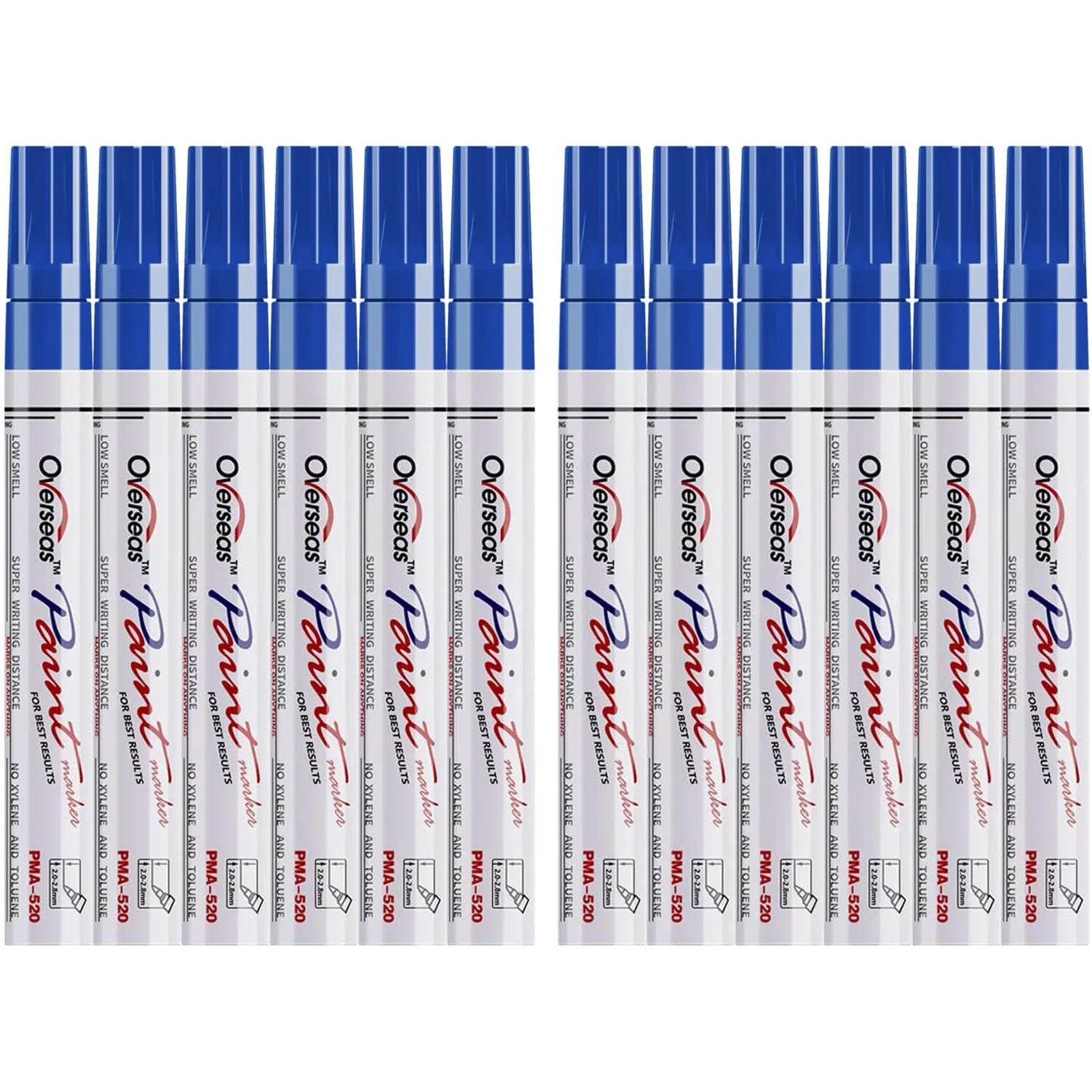 

Краска синяя ручки краски маркеры для краски 12 упаковок водостойкая масляная краска ручка набор быстросохнущая и постоянная, маркеры для к...