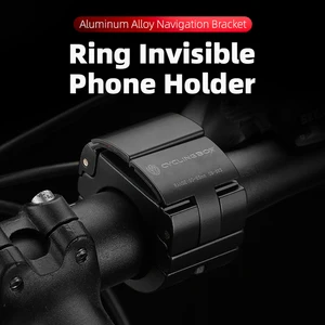 bicycle mobile phone rack holder aluminum alloy ring shaped mountain mtb bike cycling phone mount navigation bracket accessories free global shipping