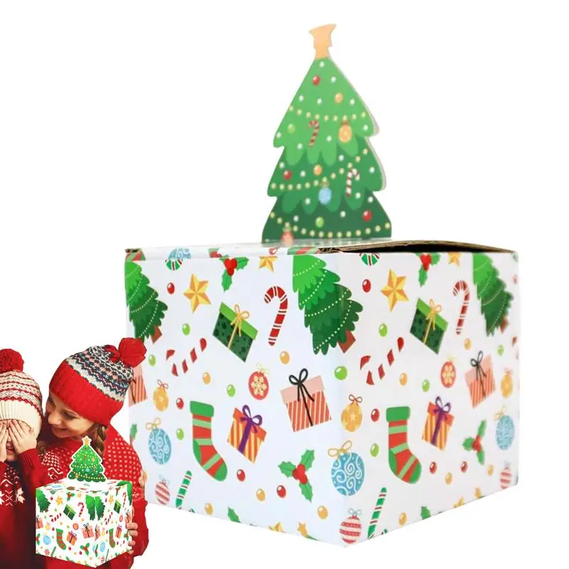 Рождественские коробочки для денег бумажная Рождественская коробка-диспенсер