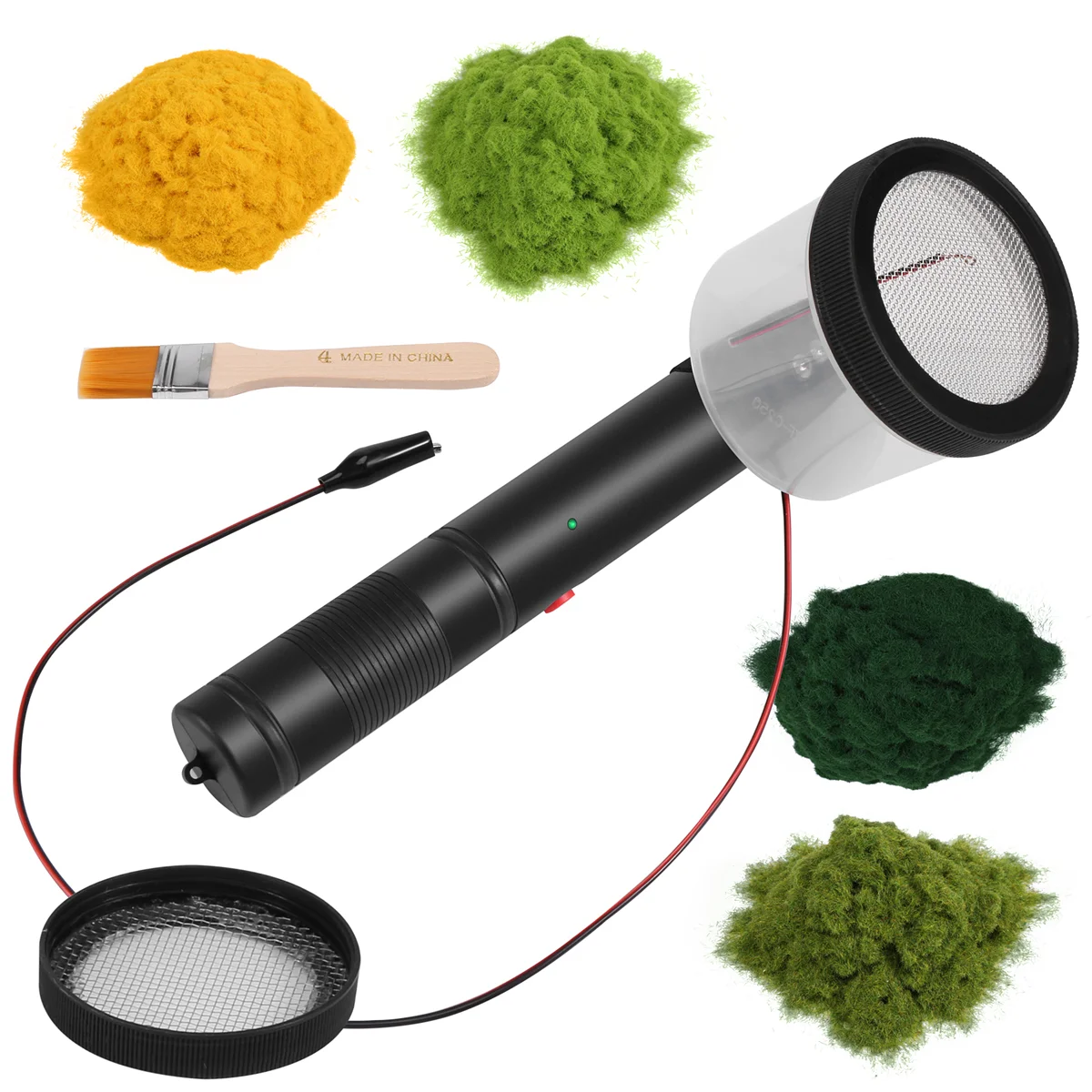 Набор флокировки статический аппликатор для травы ABS Мини флокирующая машина с