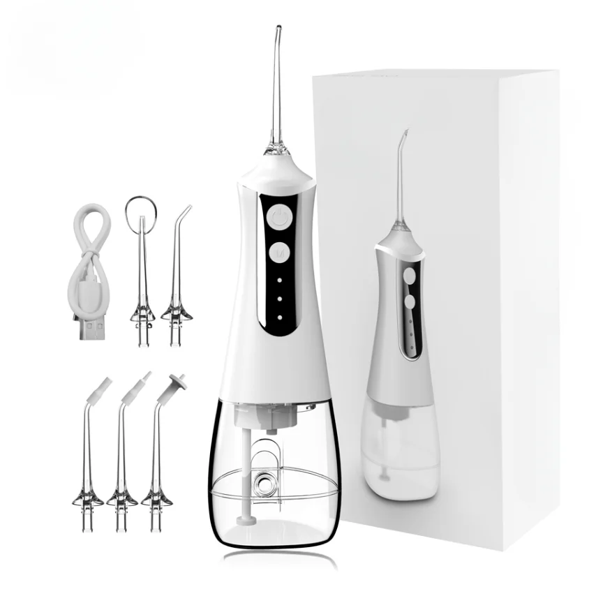 

3 Modes Oral Irrigator USB Rechargeable Water Floss Portable Dental Water Flosser Jet 300ml Irrigator Dental Teeth Cleane