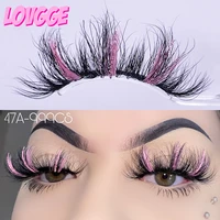 lovgge fluffy mink lashes glitter sparkle shine glare twinkle dramatic wispy fluffy 25mm long party queen drop shipping