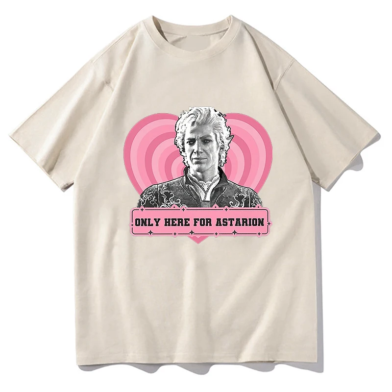 

2023 Astarion I Can Fix Him T Shirt Only Here for Astarion Fans Y2k Tshirt EU Size 100% Cotton Summer Unisex Tee Tops Streetwear
