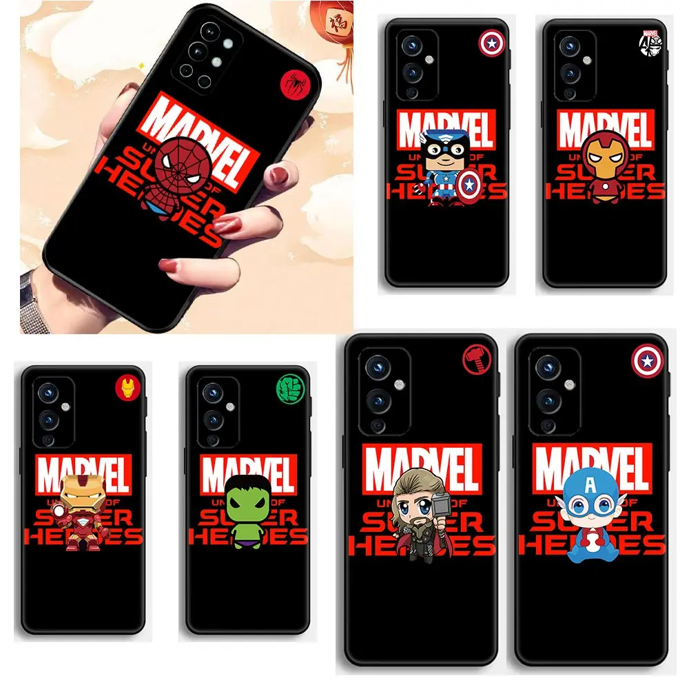 

Funda Phone Case for OnePlus Z 7 7T 8 8T 9 9R 9TR 10 Nord 2 CE N200 N100 N10 Pro 5G TPU Case Cartoon Avengers Marvel Cool Heroes