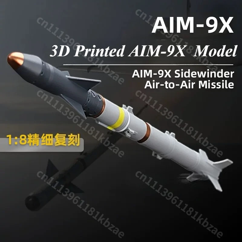 Фото 3D-печатная модель AIM-9X Sidewinder (воздушно-воздушная ракета), нефункциональная, коллекционная настольная декорация для фанатов американской армии №2