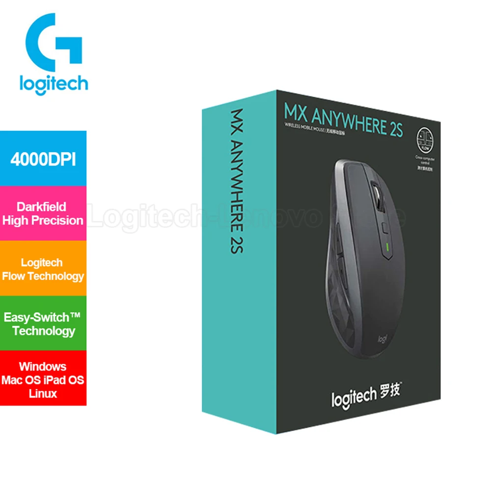 Беспроводная мышь Logitech MX Anywhere 2S унифицирующий приемник с простым