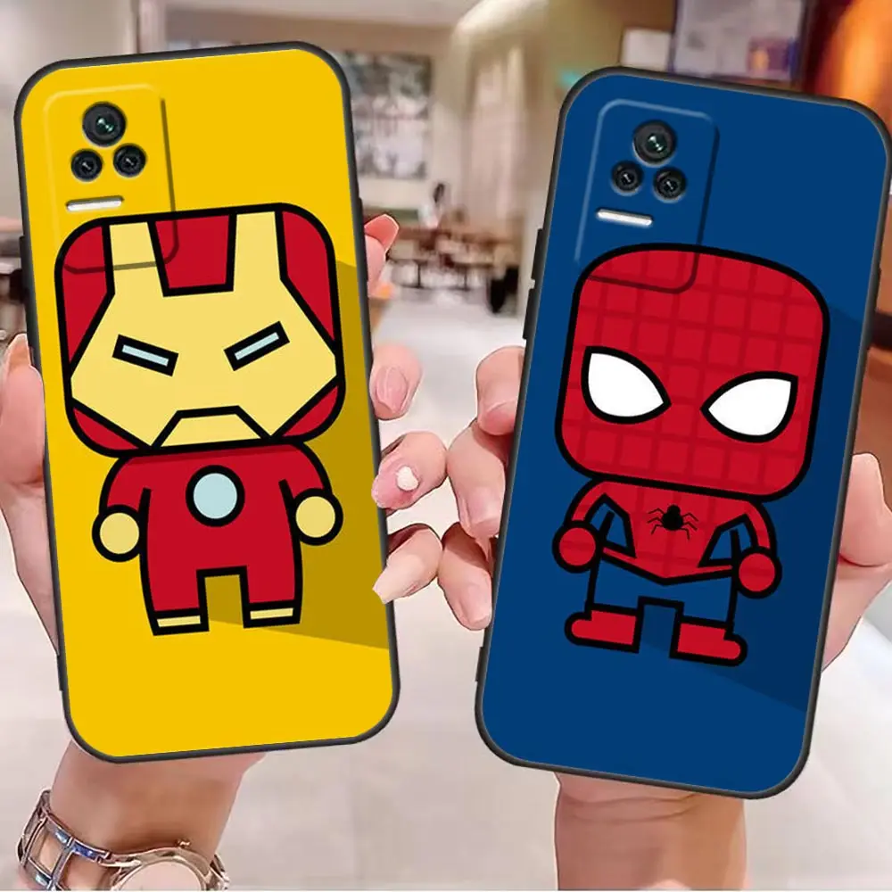 

Marvel The Avengers Heros Cartoon Case For Redmi K40 K30 K20 12C 10 10C 9T 9C 9A 9 8A 8 7A 7 6A 6 5A 5 4X 4A Pro Plus 5G Funda