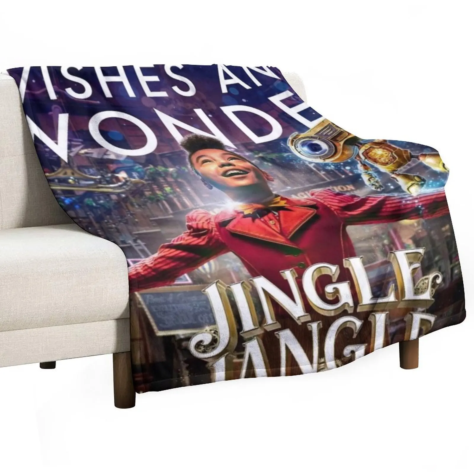 Jingle jangle постер с рождественским путешествием киноплакат декоративное одеяло