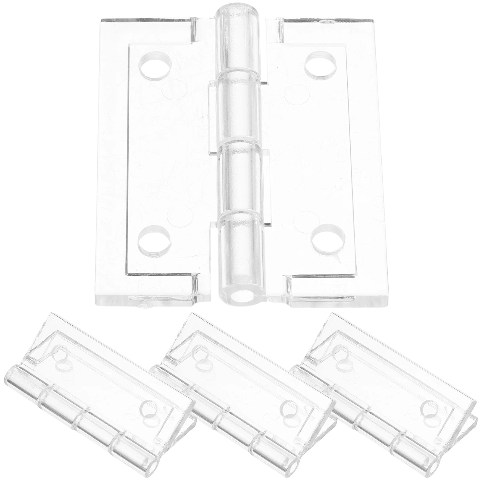 Прозрачные петли для ящика акриловые стеклянного мини-белого непрерывного шкафа