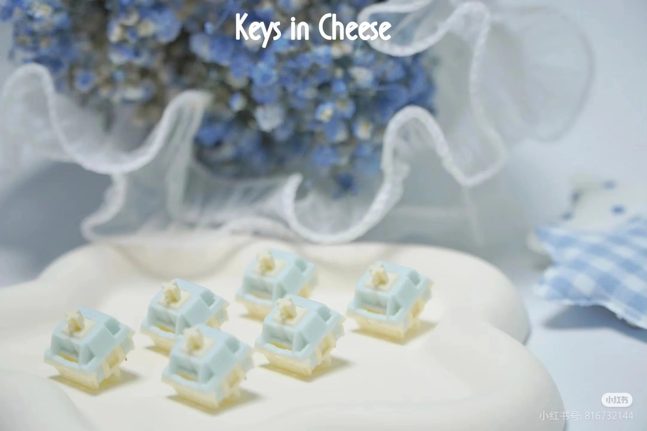 KEYGEEK BLUE Cheese Switches Mx Structure Линейный переключатель Индивидуальные аксессуары для ПК