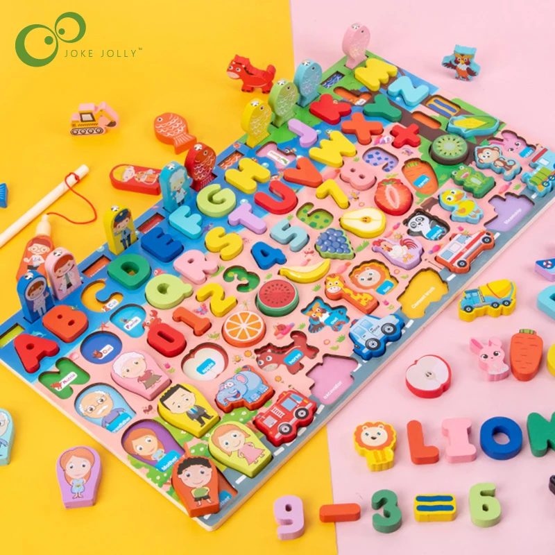 Обучающие деревянные игрушки Монтессори для детей занятая доска математические