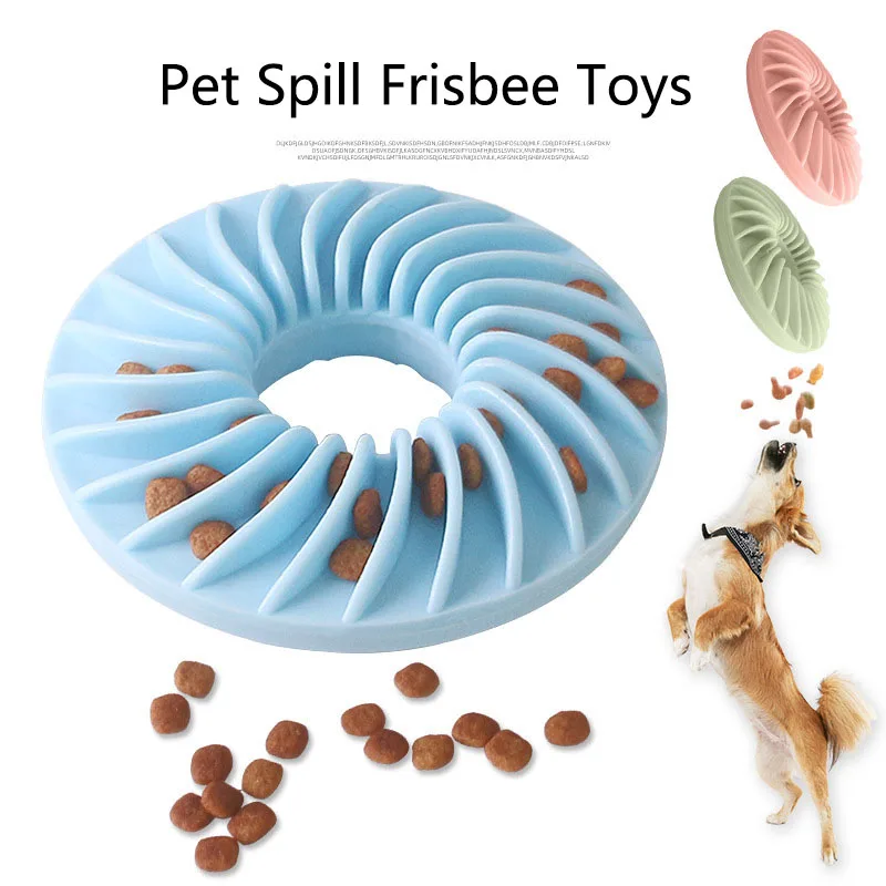 Soft Round TPR Leakage Food Pet Toy Interactive Puppy Feeder Teether Dog Slow Feeding Puzzle Entertainment Pet Supplies