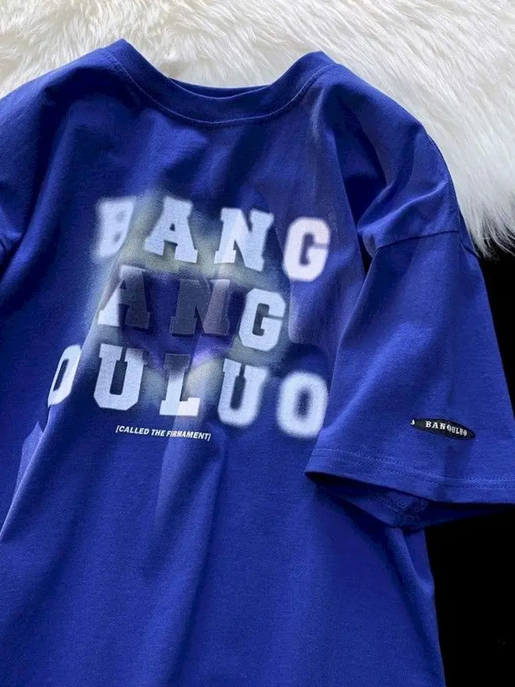 

Футболка женская хлопковая с надписью, Свободный Повседневный Топ в стиле Харадзюку, модная готическая одежда в стиле оверсайз, в Корейском...