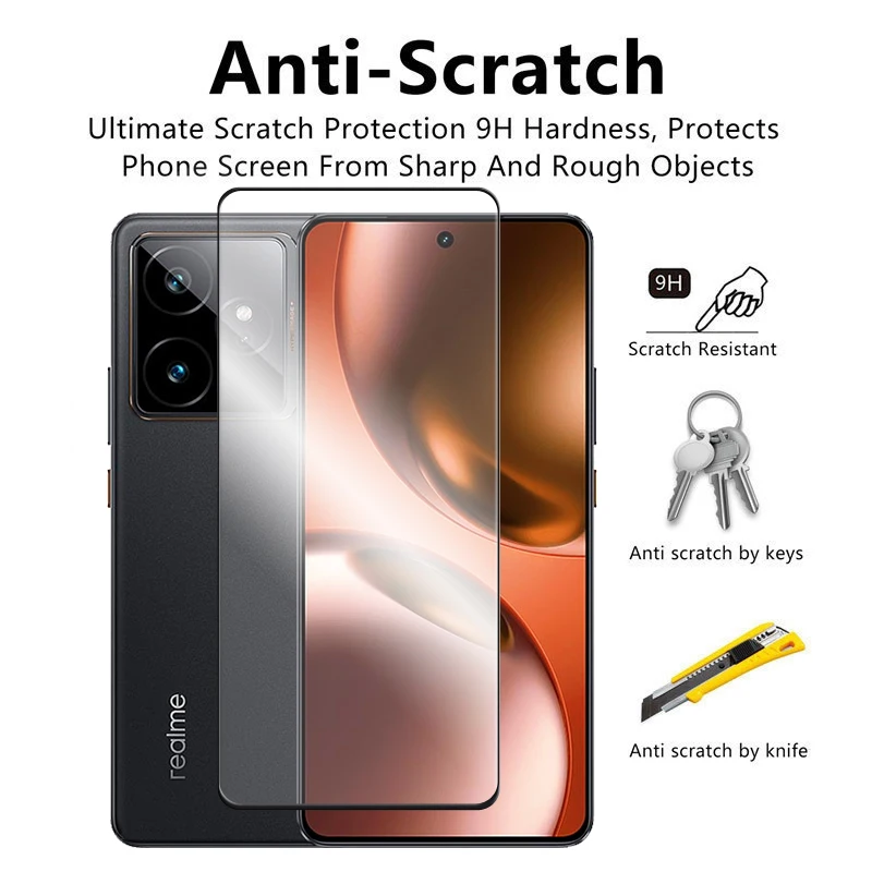 Фото Защитная пленка для экрана Realme GT7, полное стекло для Realme GT 7 7T, закаленное стекло для Realme GT 7 7T, пленка для объектива камеры №5