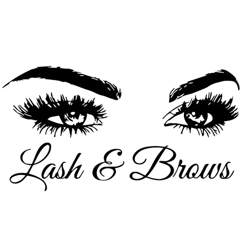 Черные наклейки для ресниц девочек украшения комнаты салонные самоклеящиеся