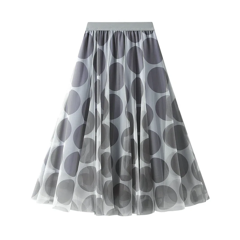 

Женская юбка в горошек, трехслойная юбка-пачка из фатина, лето 2022